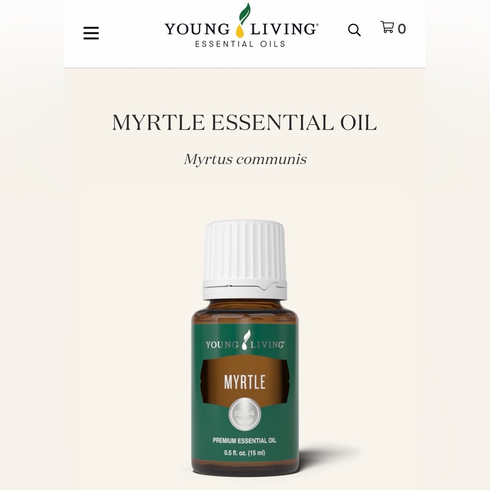 Young Living Myrtle Essential Oil, 15ml, New